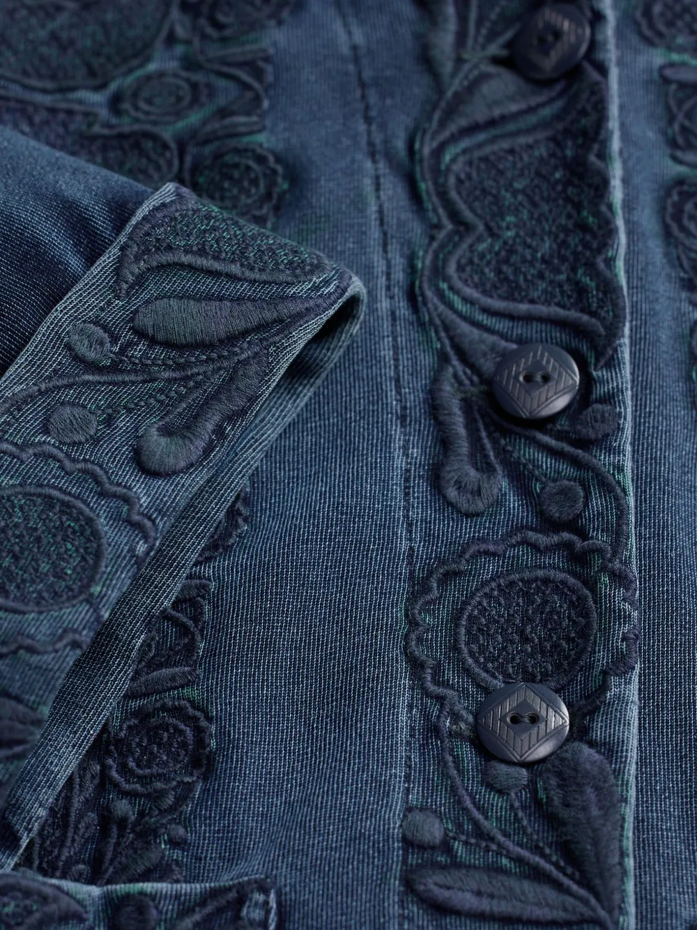 Ralph Lauren RRL Katoenen jas met borduurwerk Blauw