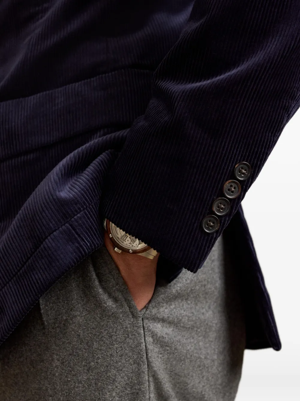Ralph Lauren Single-breasted Blazer In Blue