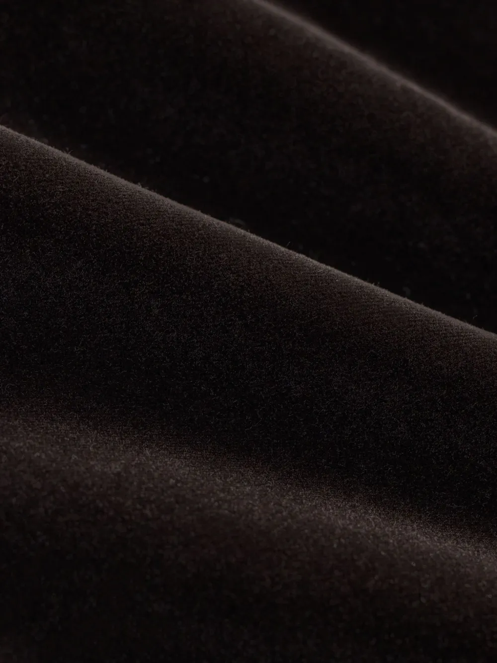 Rrl Velvet Cuffed-hem Trousers In Black