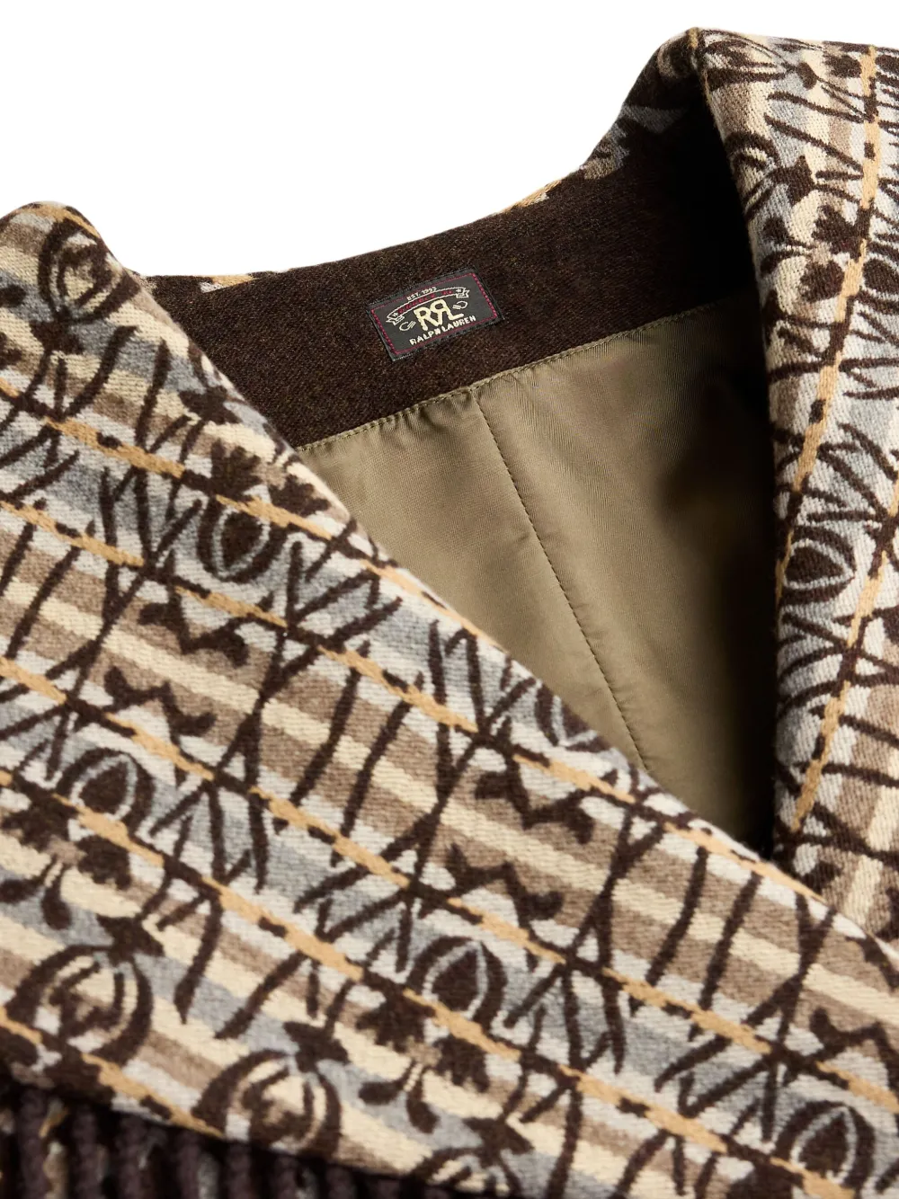 Ralph Lauren RRL Jas met jacquard Bruin