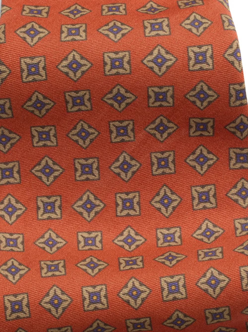 Ralph Lauren RRL Zijden stropdas met geometrisch patroon Oranje