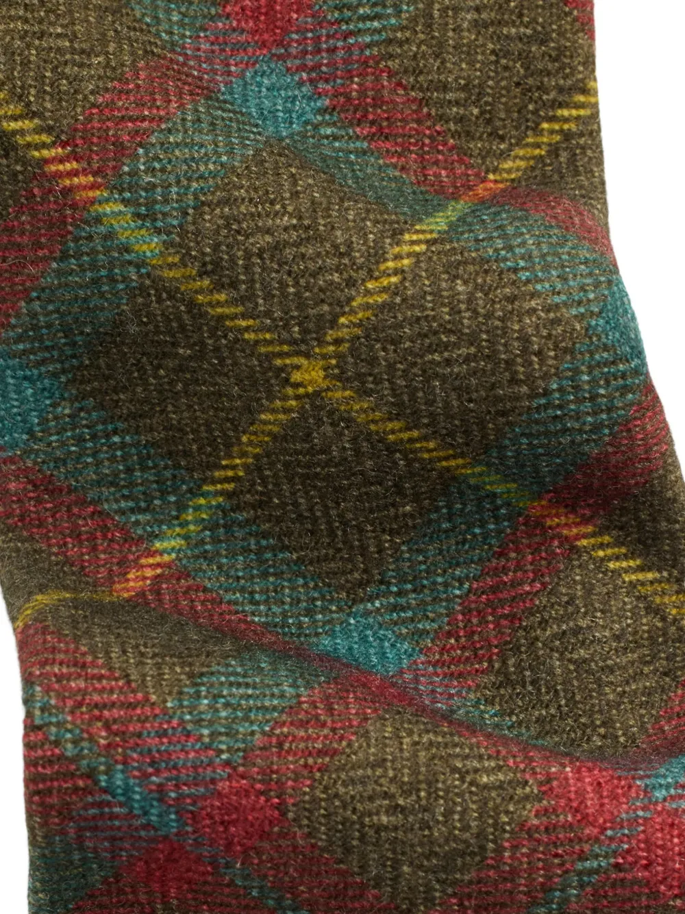 Ralph Lauren RRL Stropdas met tartan ruit Groen