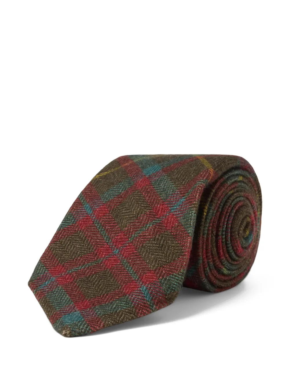 Ralph Lauren RRL Stropdas met tartan ruit Groen
