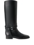 Ralph Lauren Collection 25mm Donnely buckle-strap calfskin boots - Black