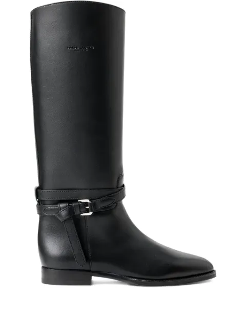 Ralph Lauren Collection 25mm Donnely buckle-strap calfskin boots
