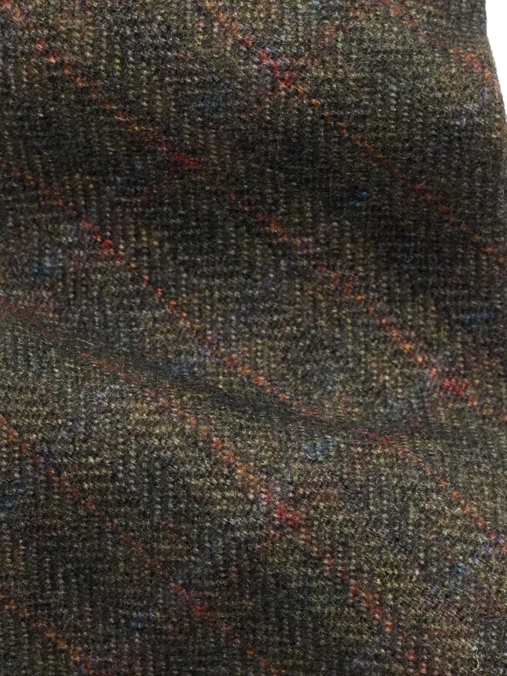 Rrl Herringbone-pattern Tie In Gray