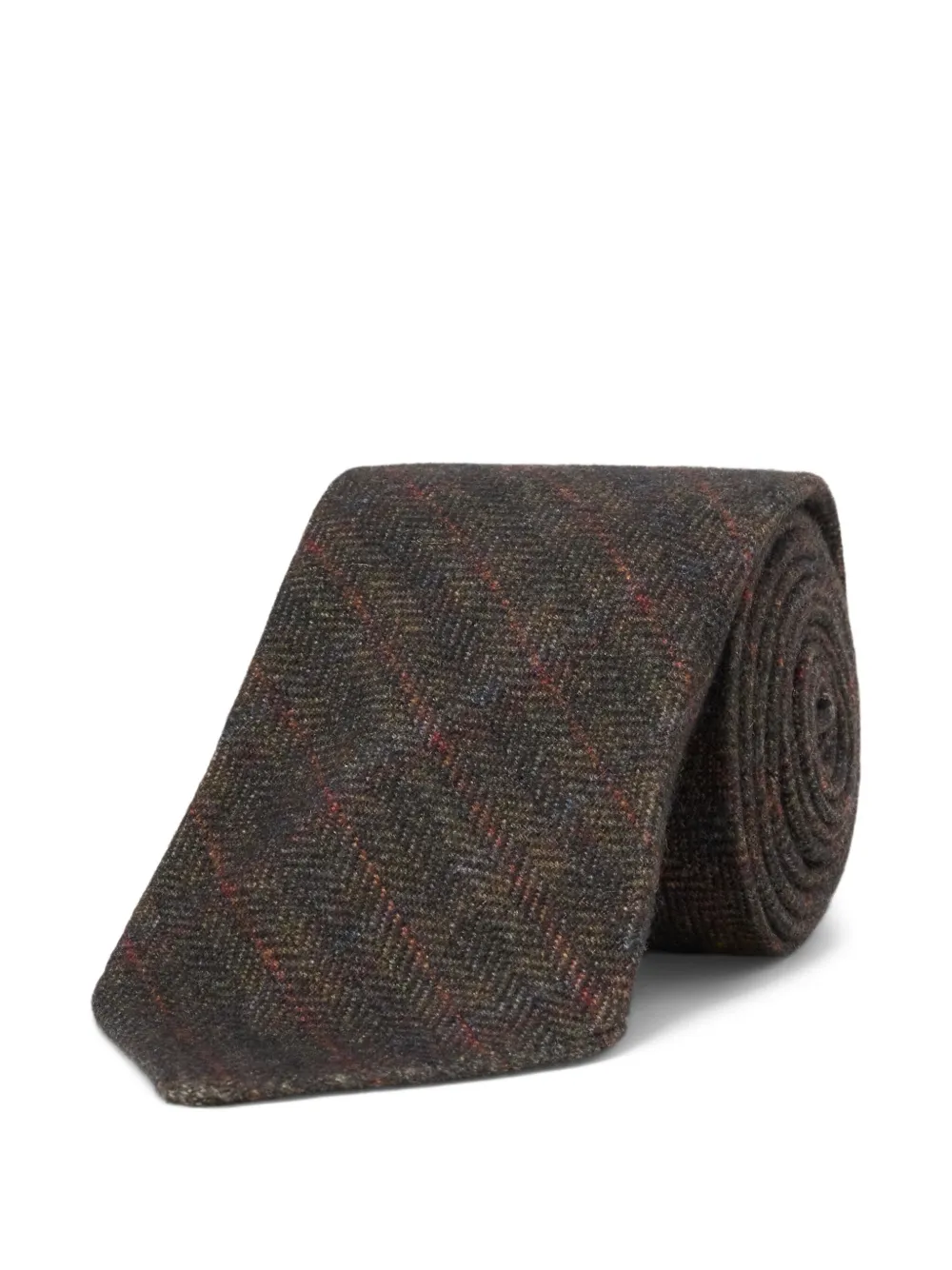Ralph Lauren RRL Stropdas met visgraatpatroon - Grijs