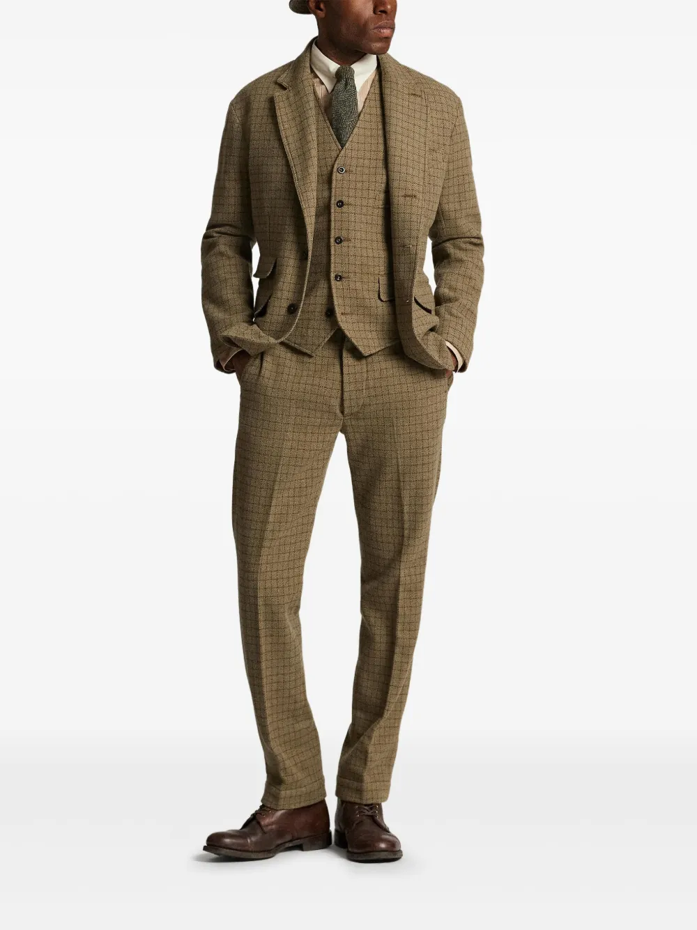 Ralph Lauren RRL Tweed gilet Beige