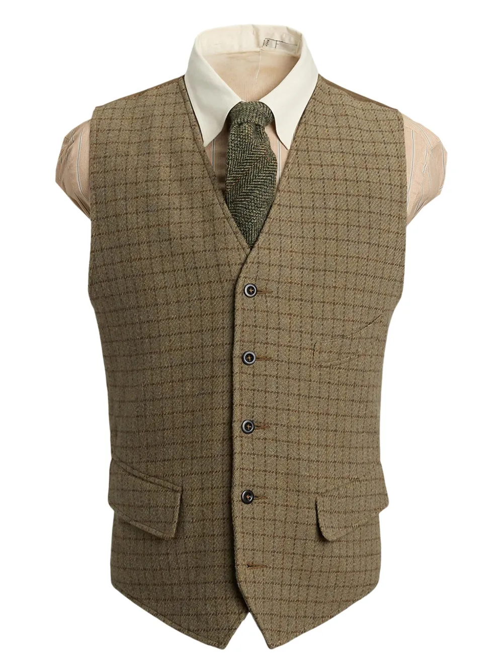 Ralph Lauren RRL Tweed gilet Beige