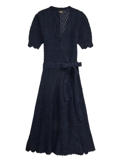 Ralph Lauren RRL knitted midi wrap dress