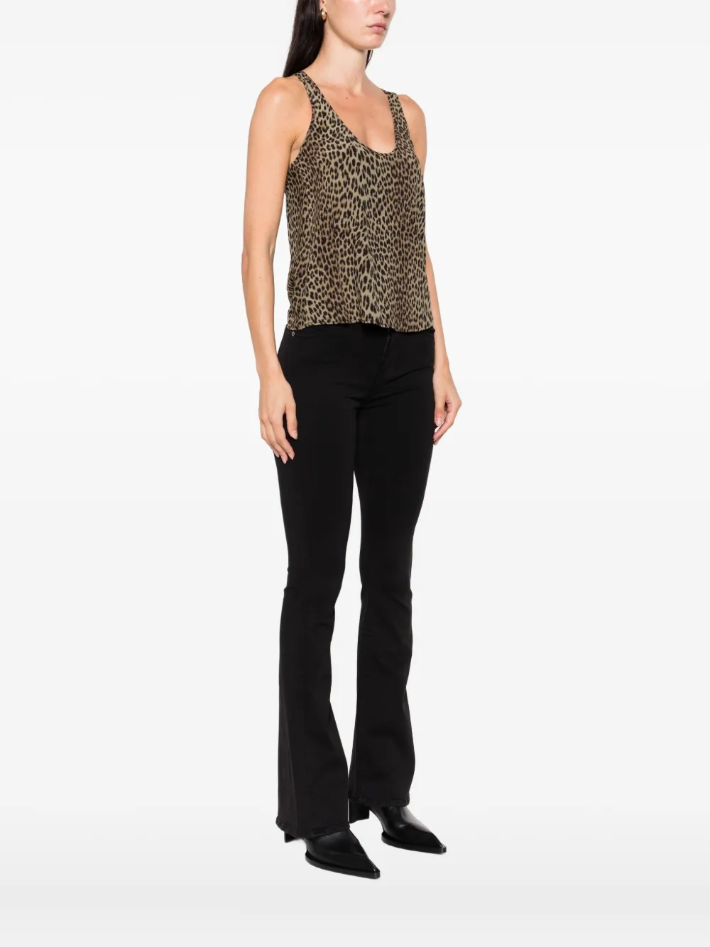 Zadig&Voltaire leopard-print top Groen
