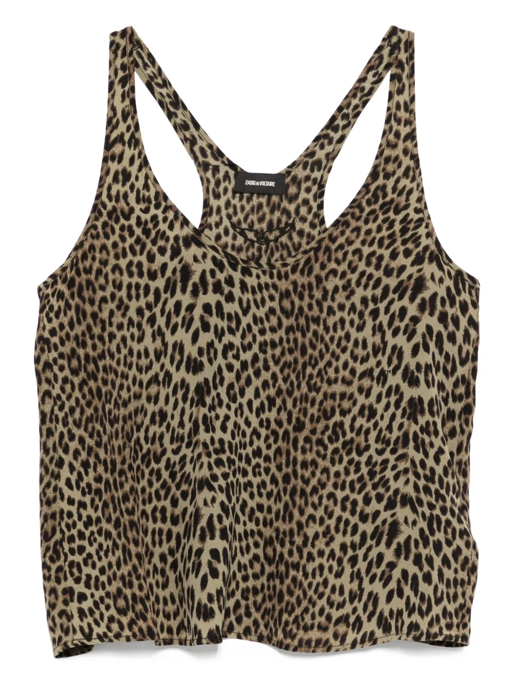 Zadig&Voltaire leopard-print top Groen