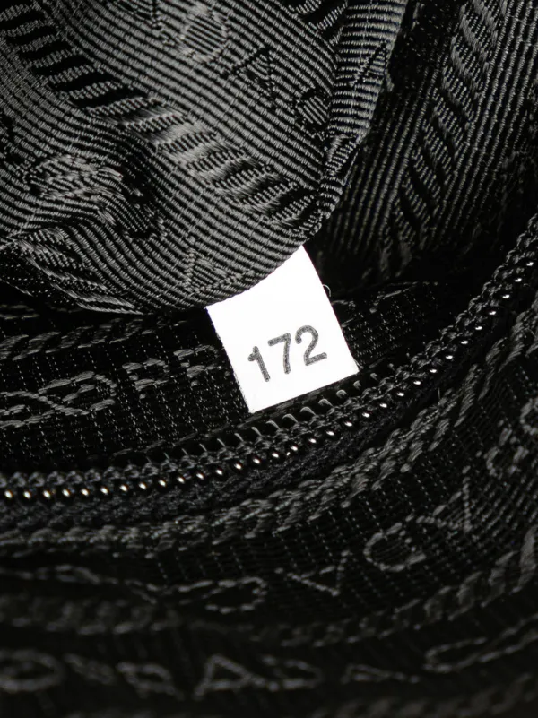 Prada Pre-Owned 2013-2025 Vitello Trimmed Tessuto Zip Top