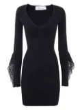 Blumarine ribbed mini dress - Black