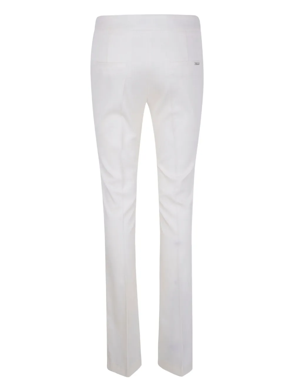 Blumarine logo-paque tailored trousers Wit