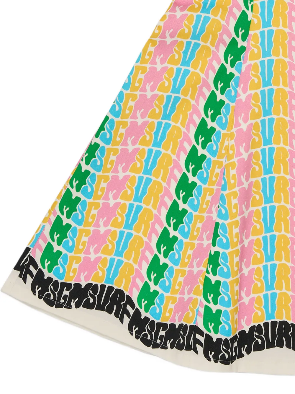MSGM Kids Jurk met logoprint Groen