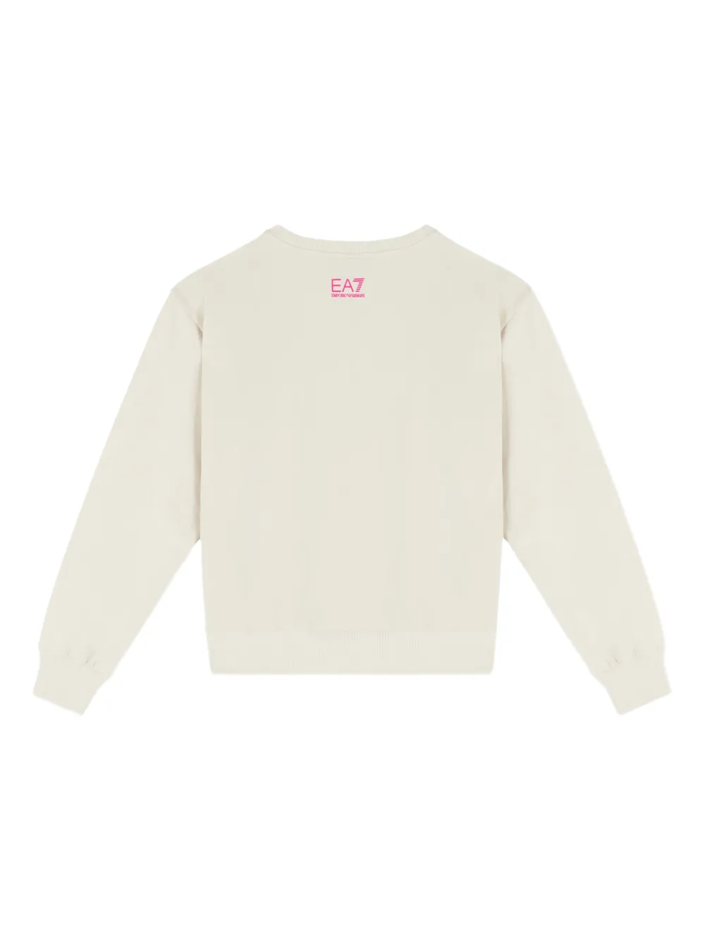 Emporio Armani Kids EA7 logo sweatshirt Beige
