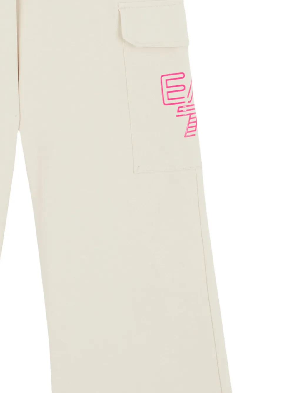Emporio Armani Kids logo-patch cargo trousers Beige