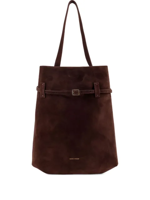 Manu Atelier Tote du Jour 绒面皮扣环开合手提包