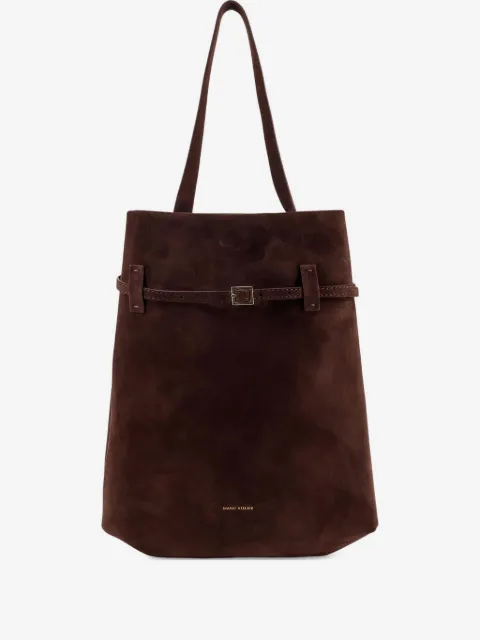 Manu Atelier Tote du Jour suede buckle-fastening tote bag
