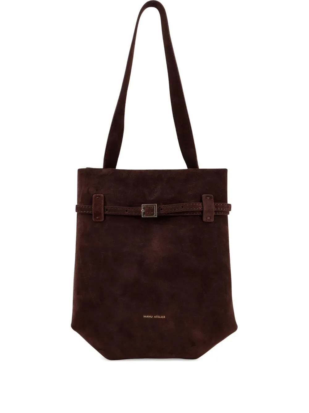 Manu Atelier Tote du Jour mini-schoudertas Bruin