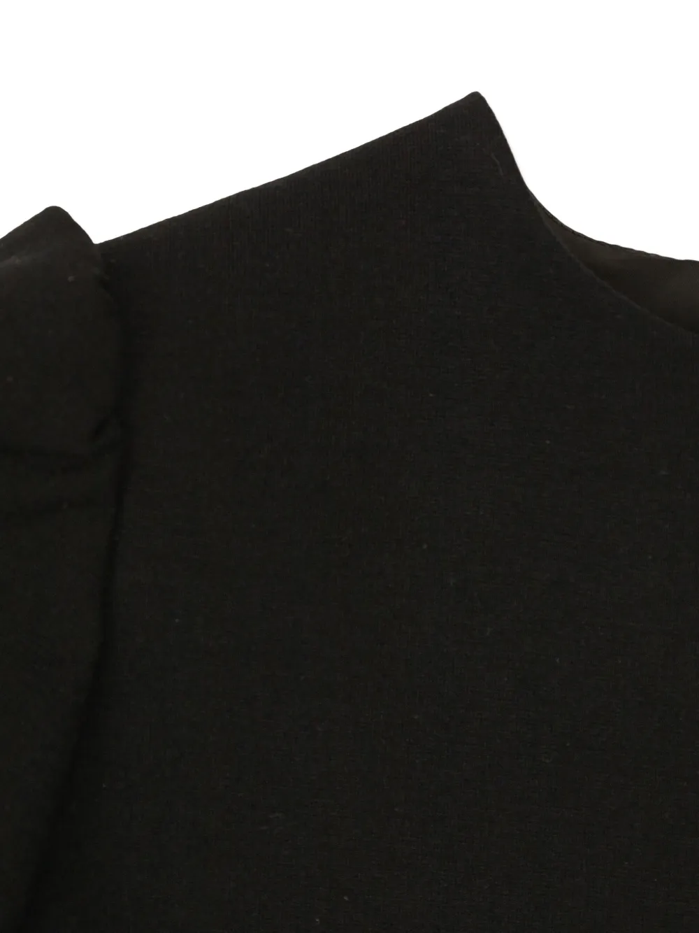 Versace Kids puff-sleeve embellished dress Zwart