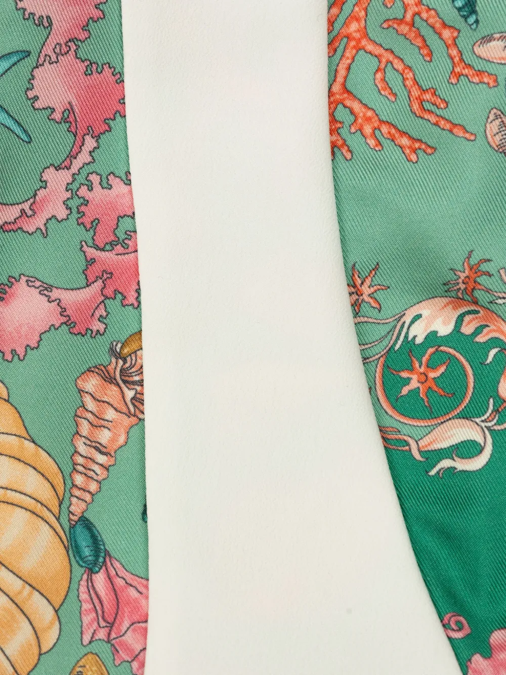 Versace Kids Jurk met schelpenprint Groen