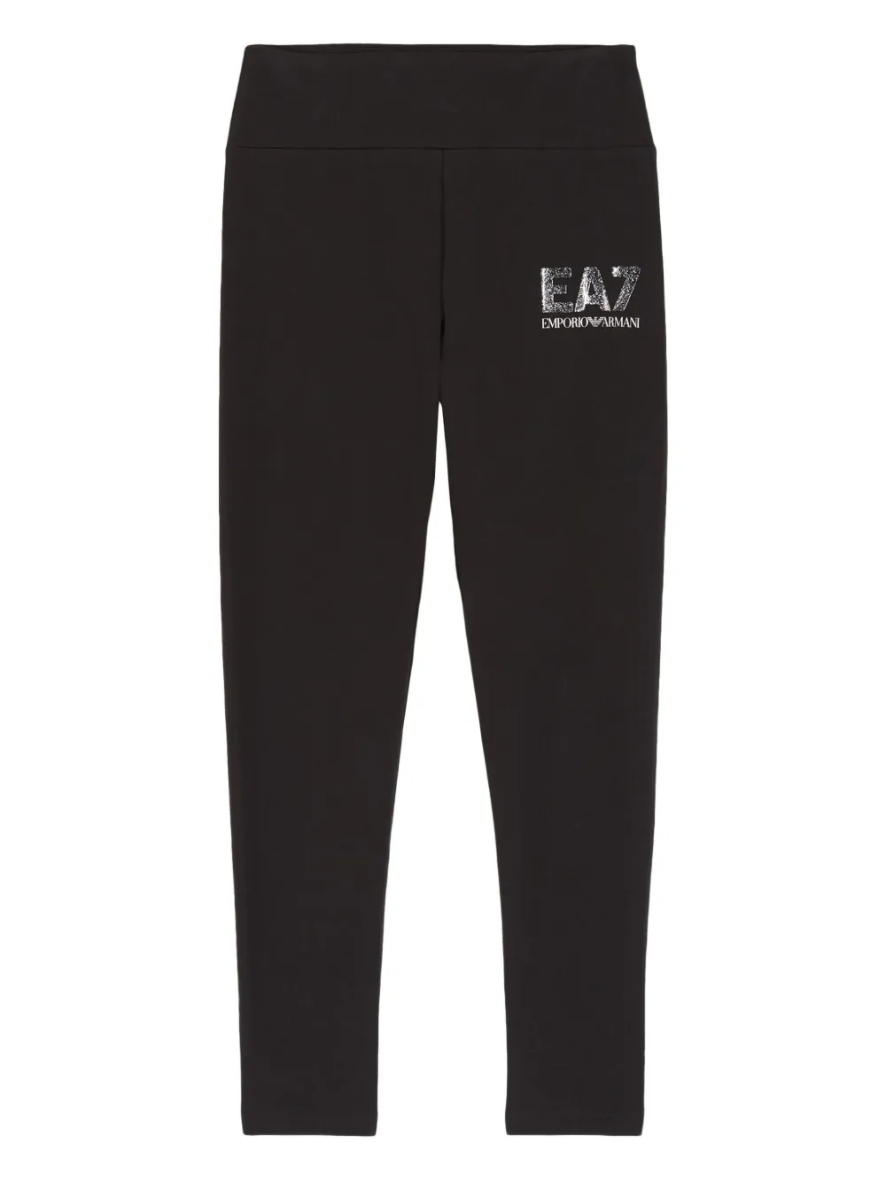 Emporio Ar i Kids EA7 logo leggings Zwart