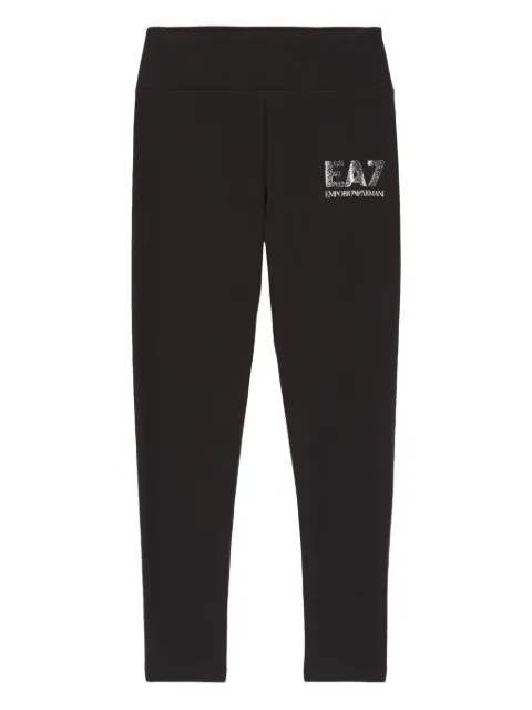 Emporio Armani Kids ليغينغ بشعار الماركة EA7