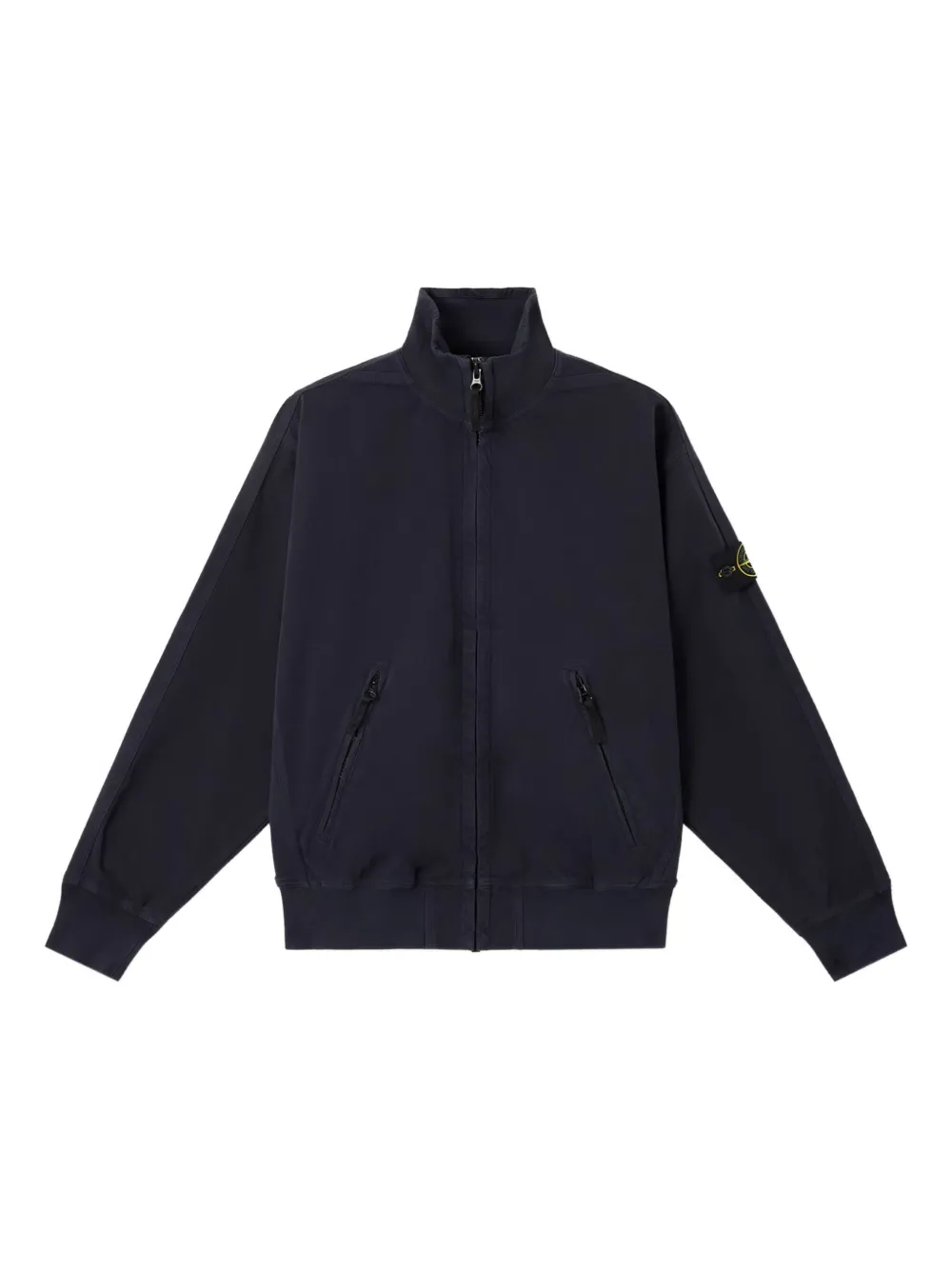 Stone Island zip-fastening welt-pockets sweatshirt Blauw