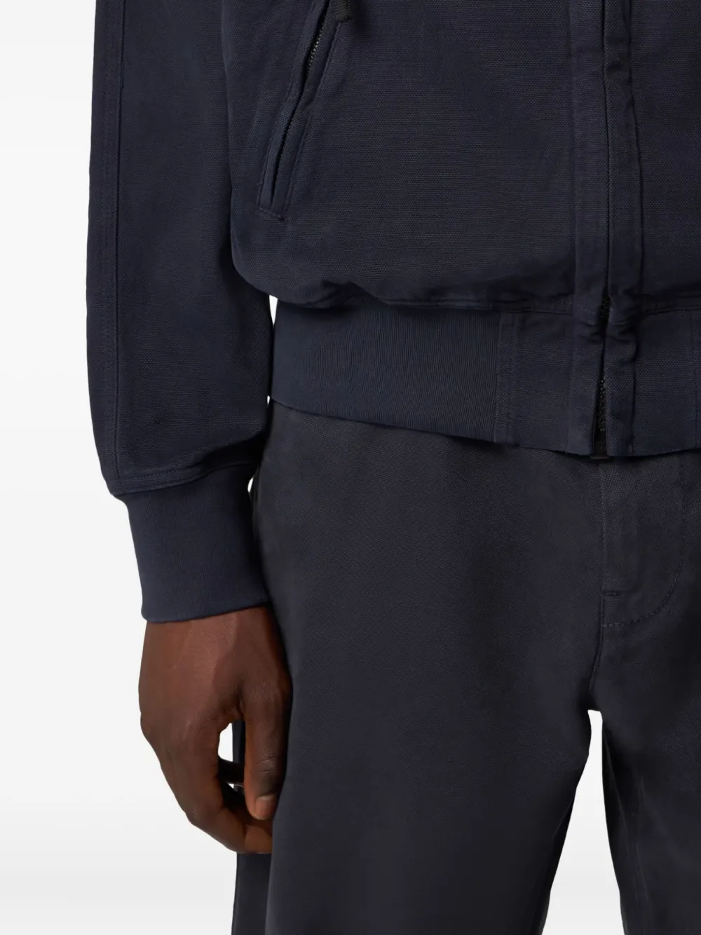 Stone Island zip-fastening welt-pockets sweatshirt Blauw