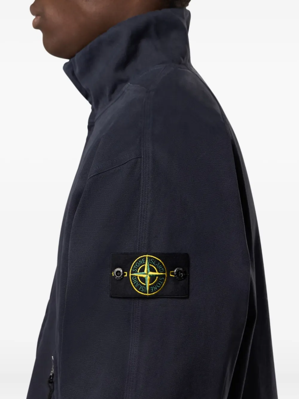 Stone Island zip-fastening welt-pockets sweatshirt Blauw