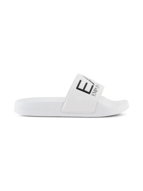 Emporio Armani Kids logo slippers