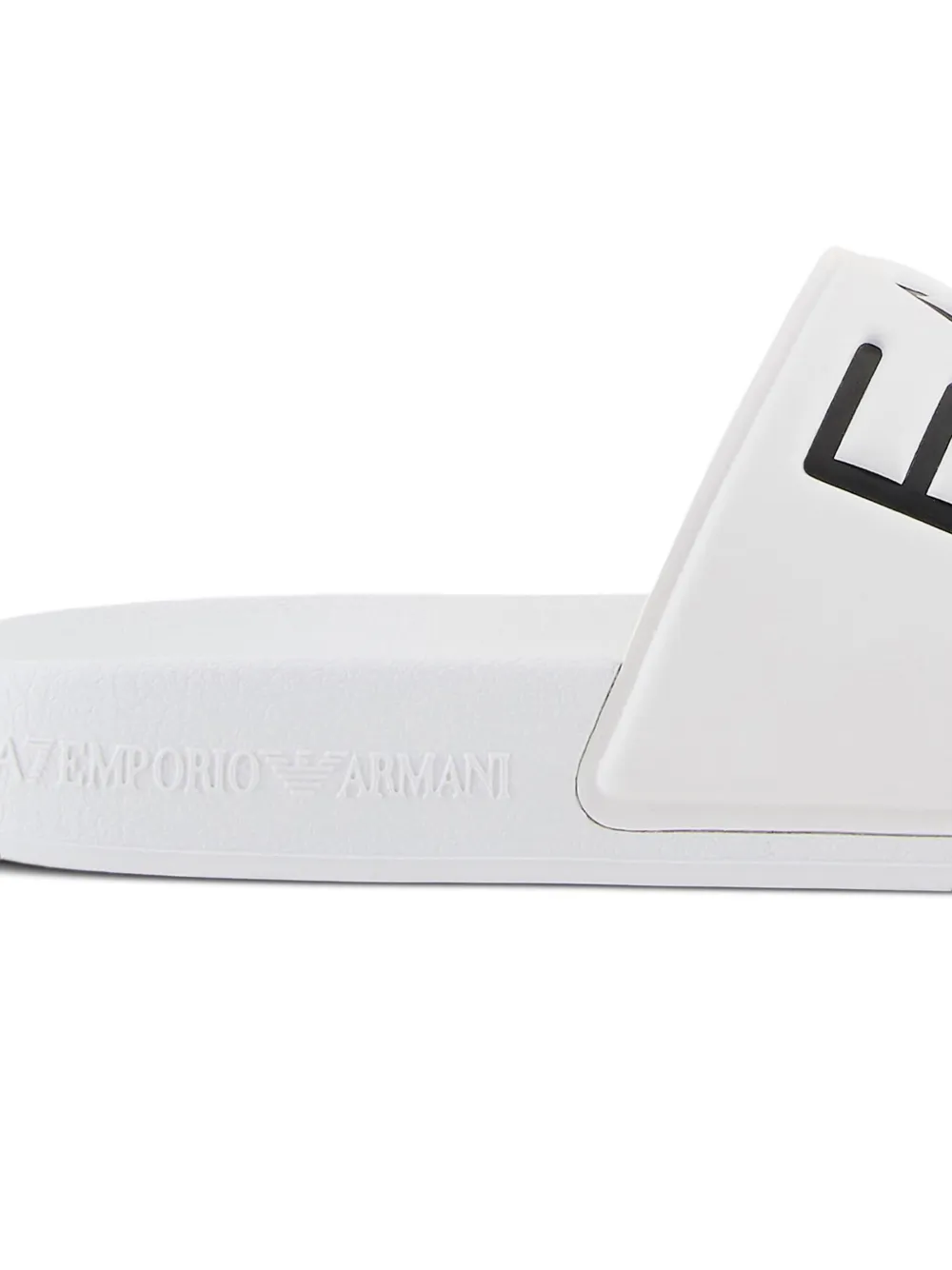 Emporio Armani Kids logo slippers Wit