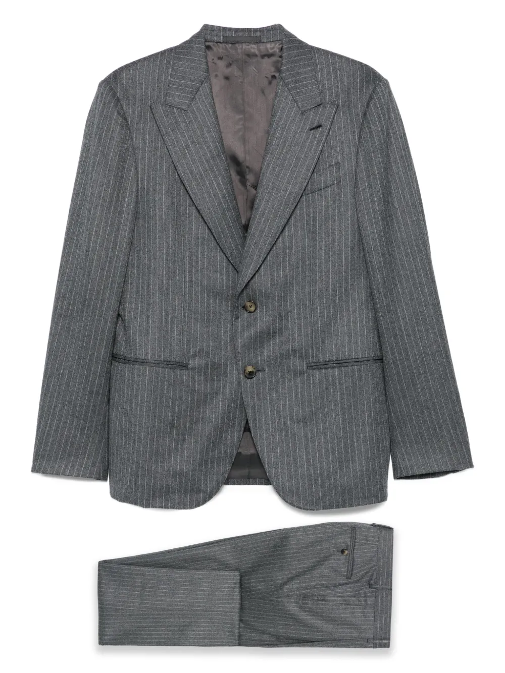 pinstripe wool suit