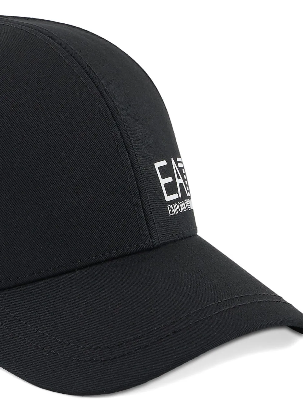 Emporio Armani Kids logo-embroidered baseball cap Zwart