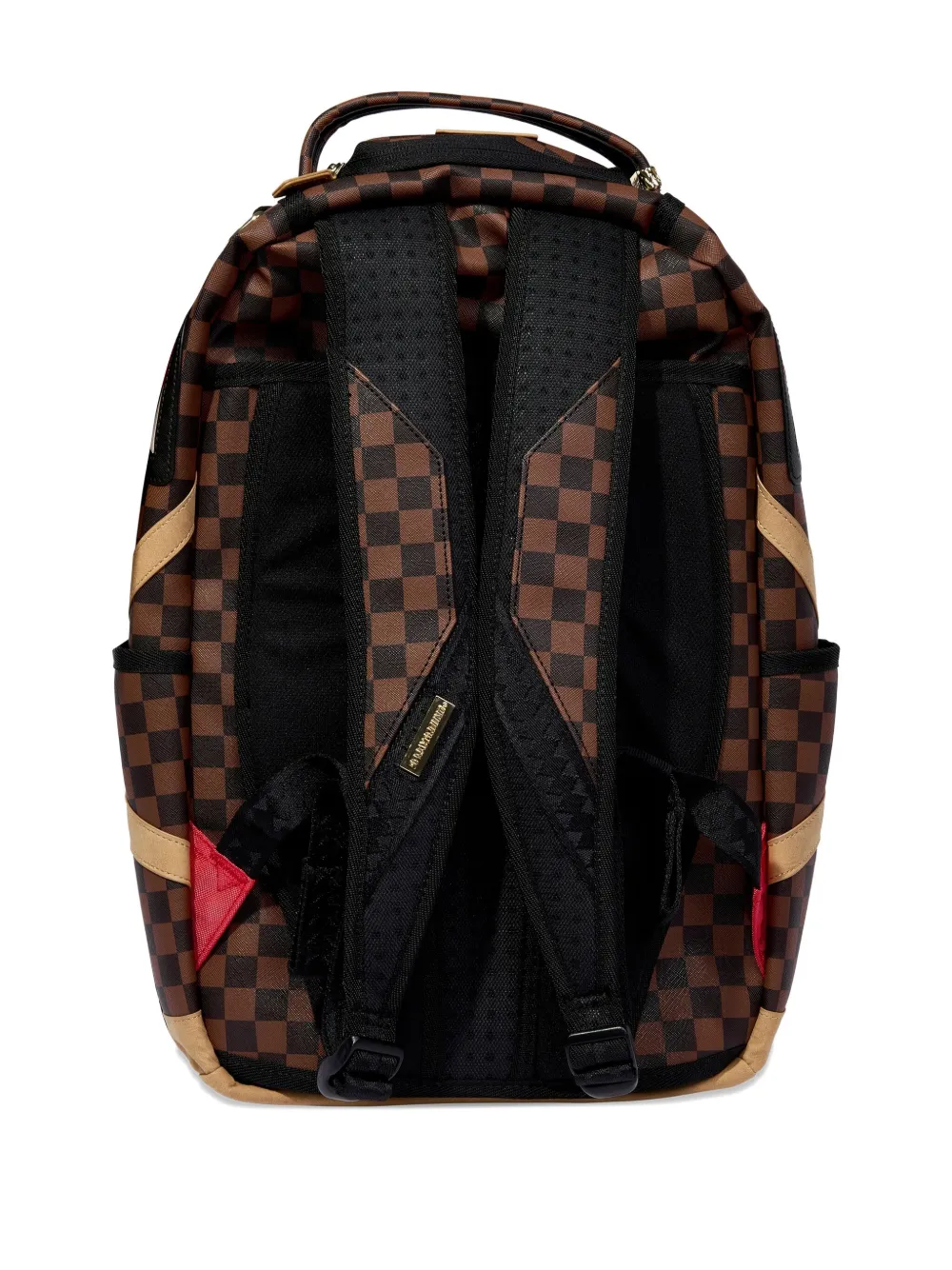 sprayground kid Sharks in Paris geruite rugzak Bruin