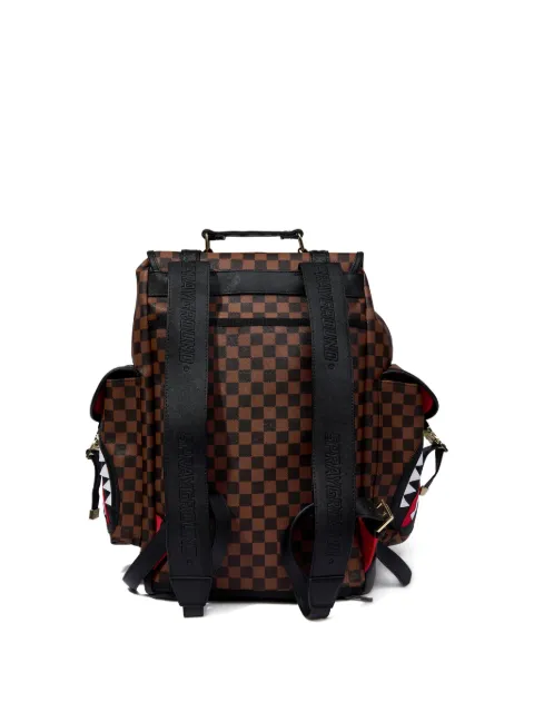 sprayground kid Sawtooh Sharks in Paris Monte Carlo rugzak met geruit patroon