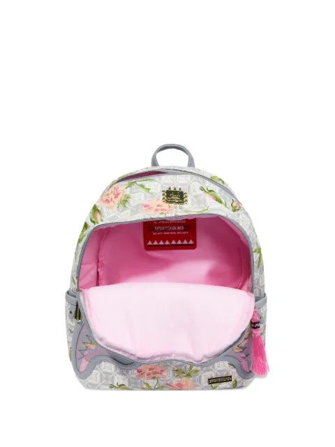 sprayground kid x African Intelligence A.i. Sandflower rugzak met bloemenpatroon en haaienmond