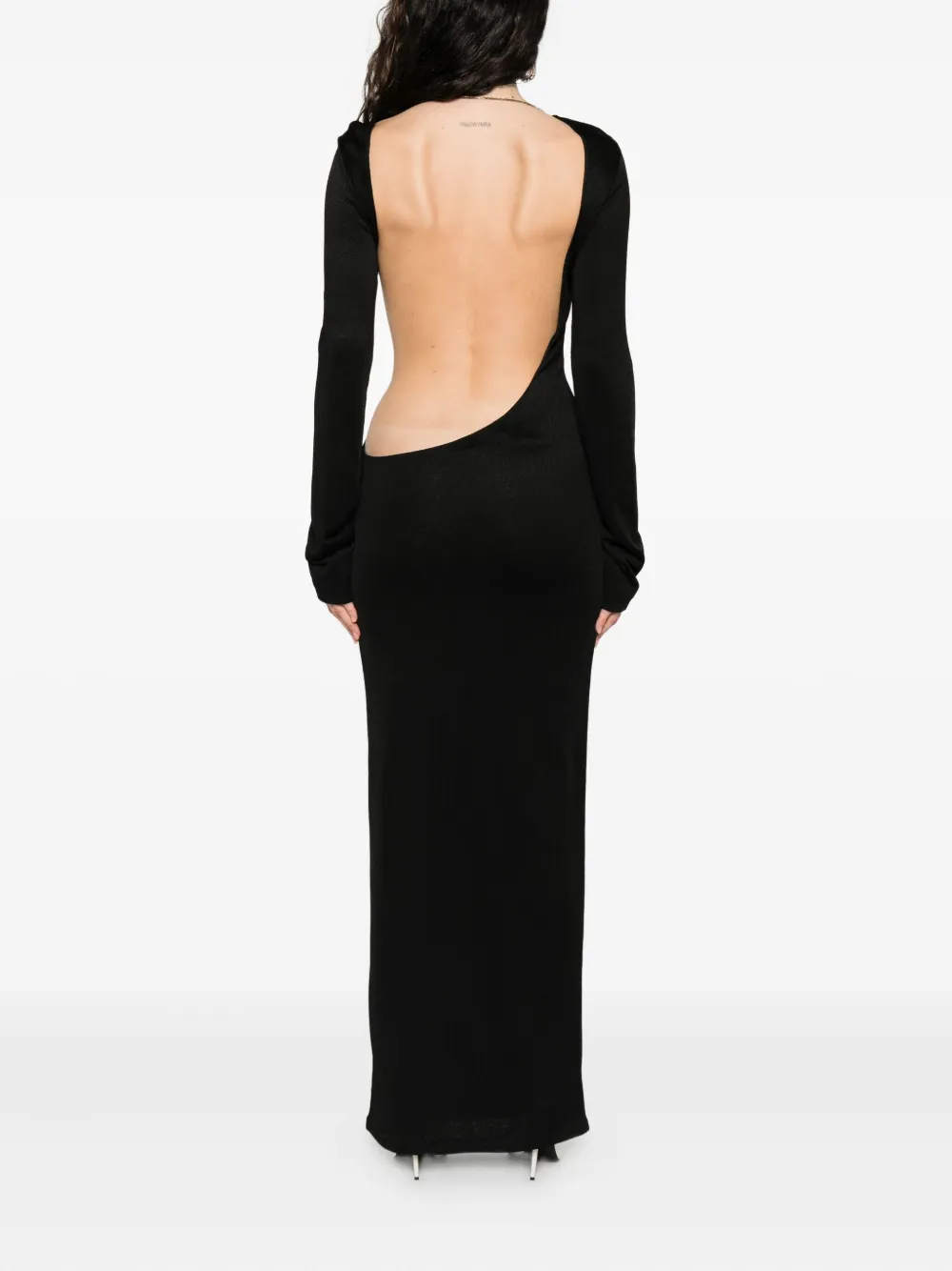 Saint Laurent chain-embellished dress Zwart