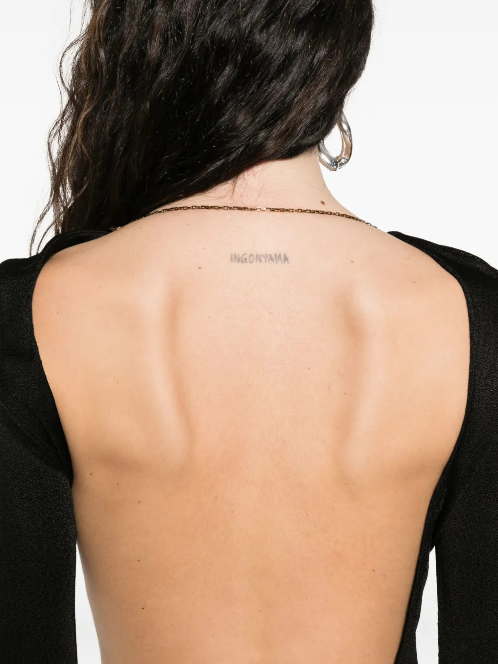 Saint Laurent chain-embellished dress Zwart