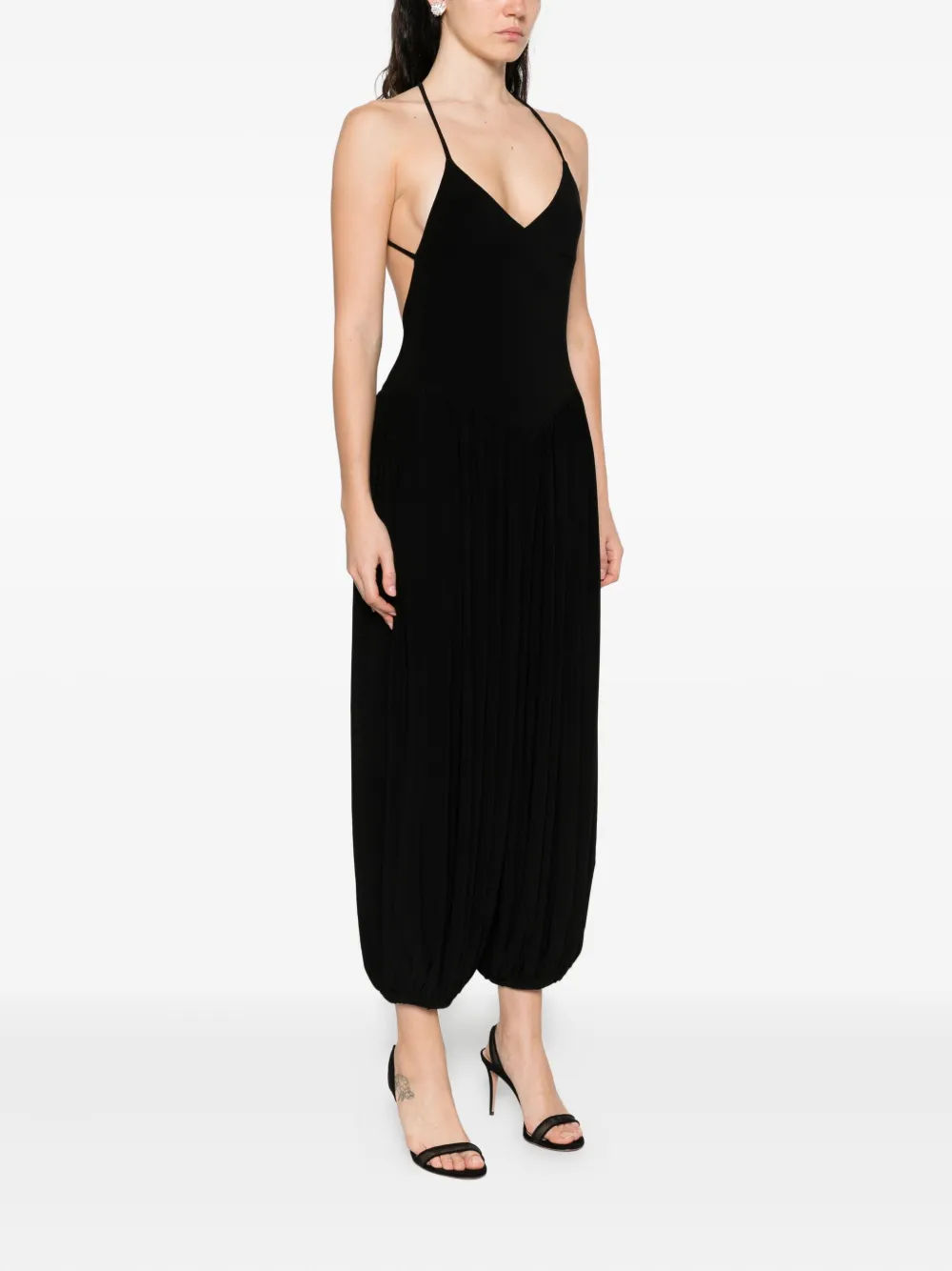 Norma Kamali Kenny halterneck jumpsuit | Full Length | Image 2