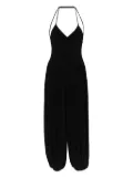 Norma Kamali Kenny halterneck jumpsuit - Black