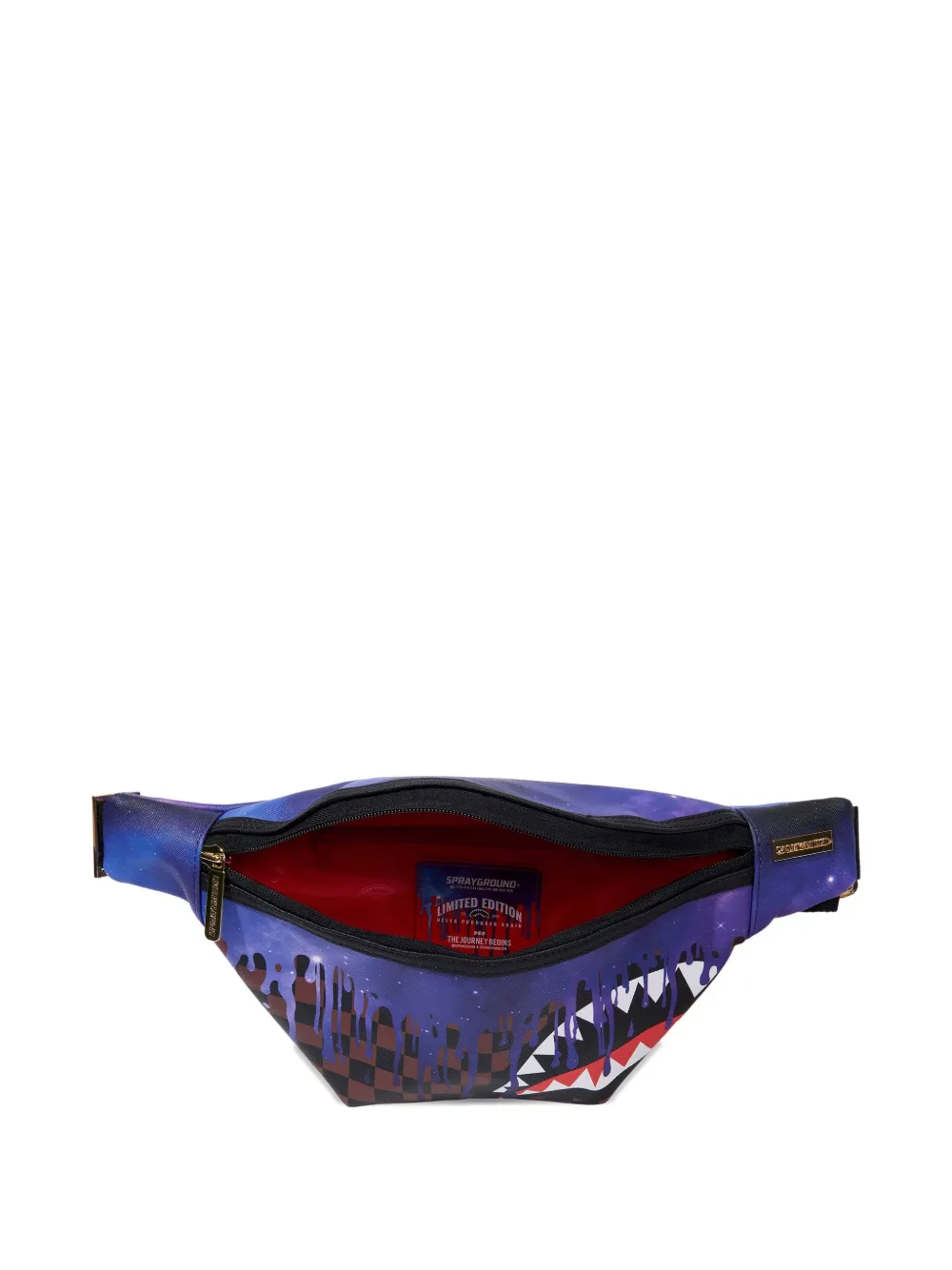 sprayground kid Galaxy heuptas met haaientand Paars