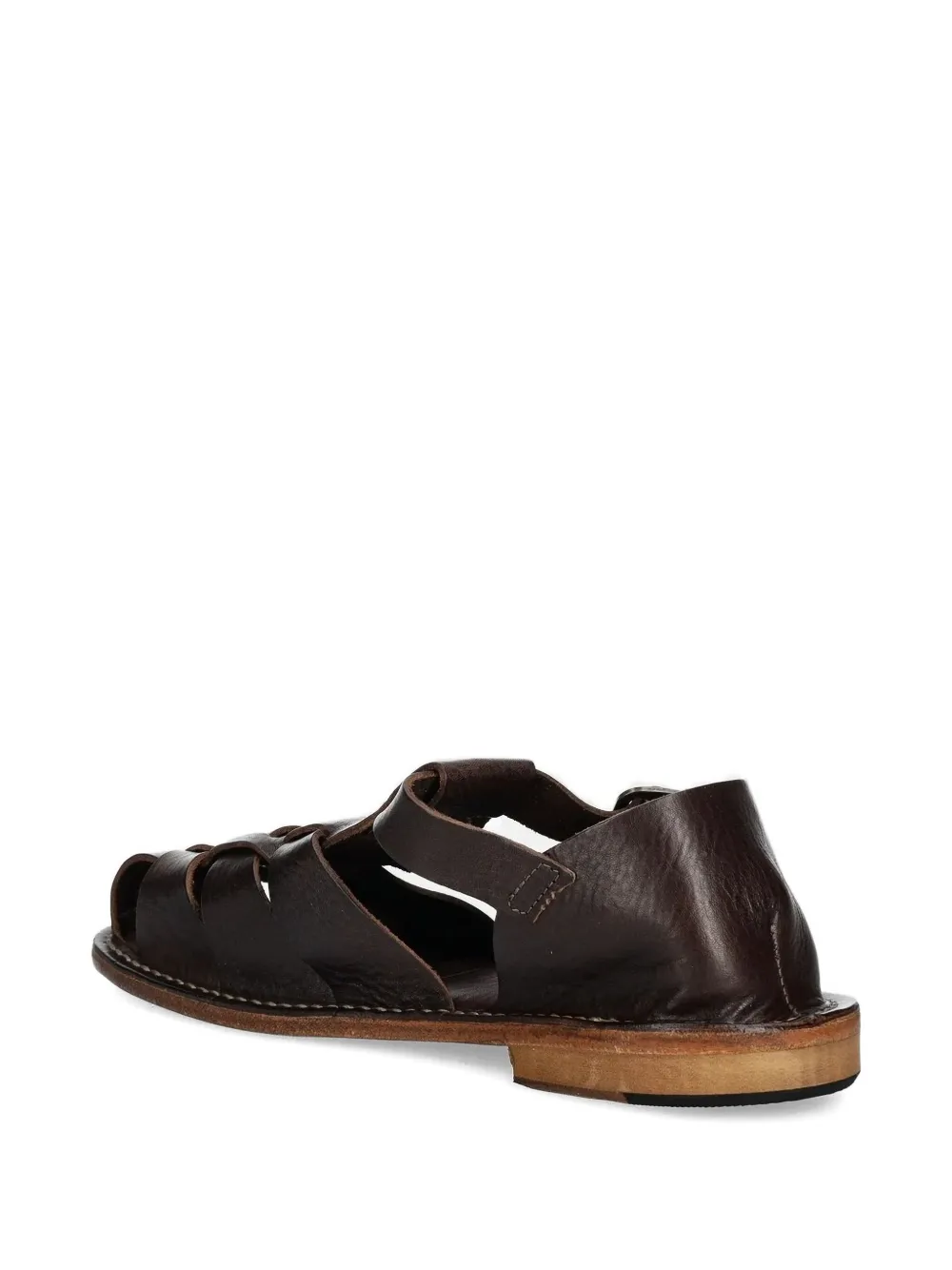 Astorflex leather woven sandals Brown