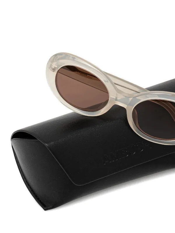 AMBUSH® メタルオーバルサングラス Ambush Eyewear オーバルフレーム サングラス | ニュートラル