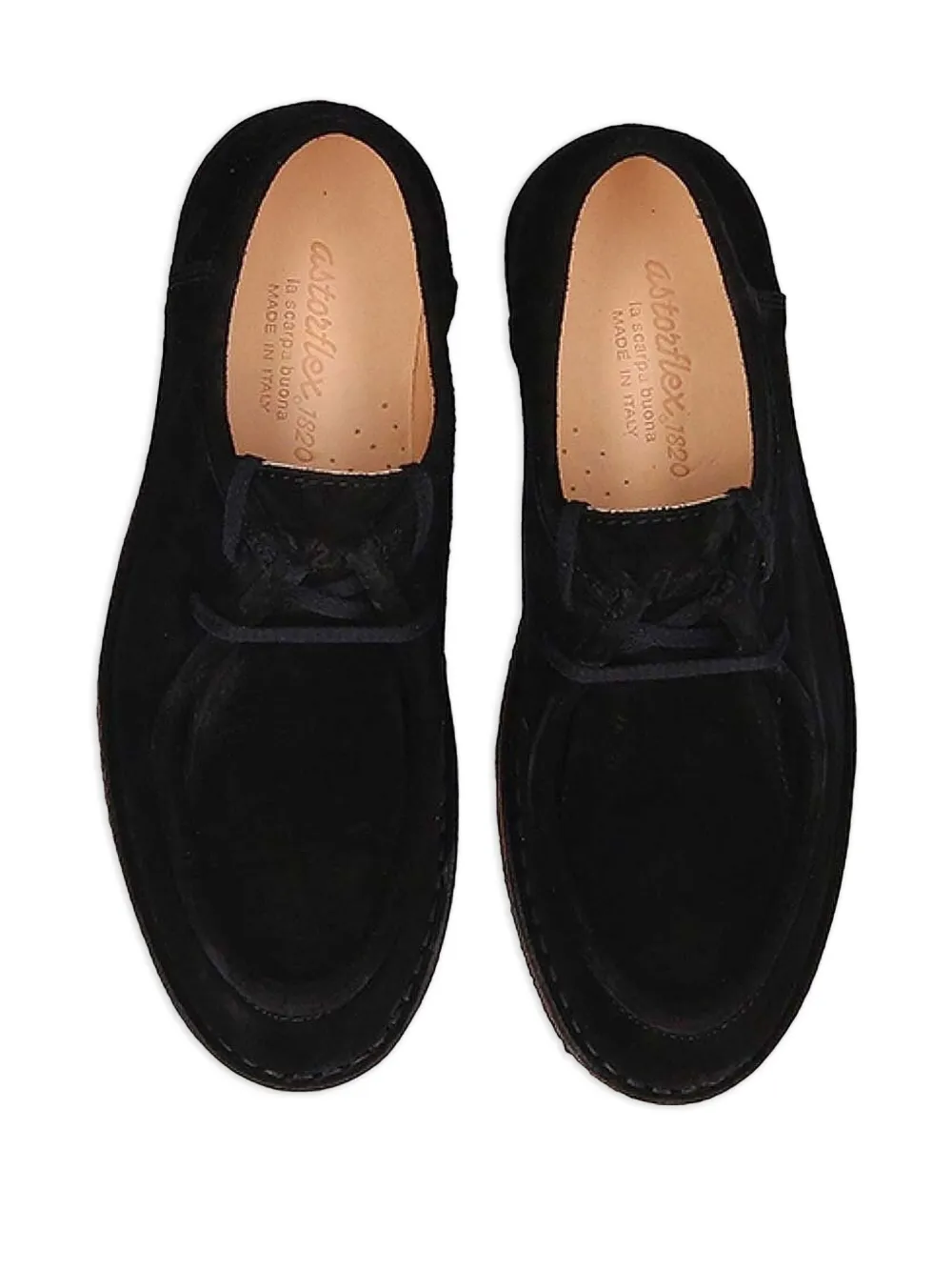 Astorflex Artflex suede lace-up shoes Black