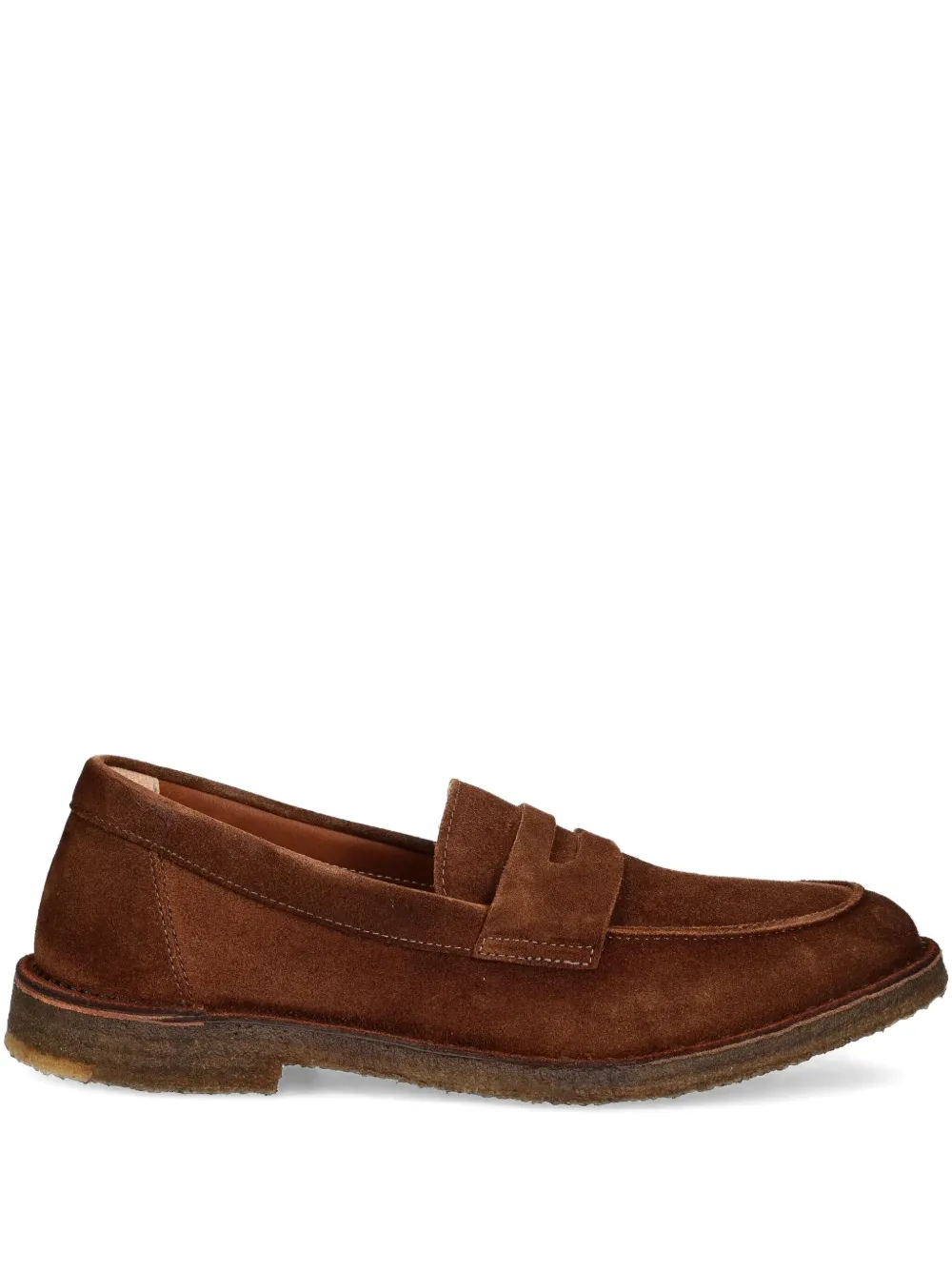 Astorflex Penny Suede Loafers In Brown