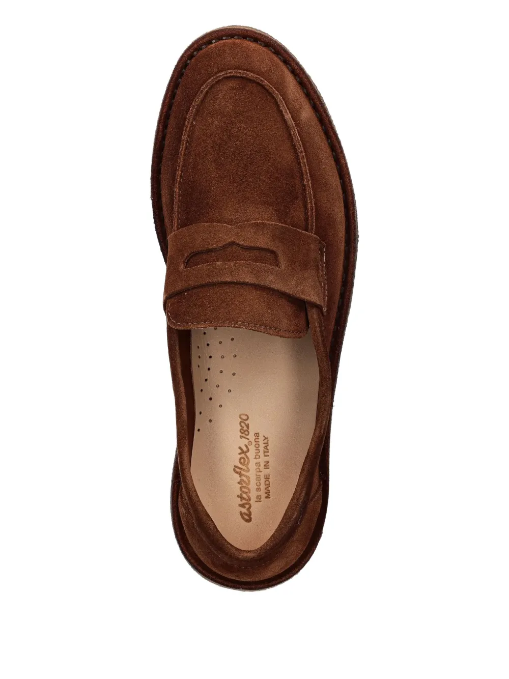 Astorflex penny suede loafers Brown