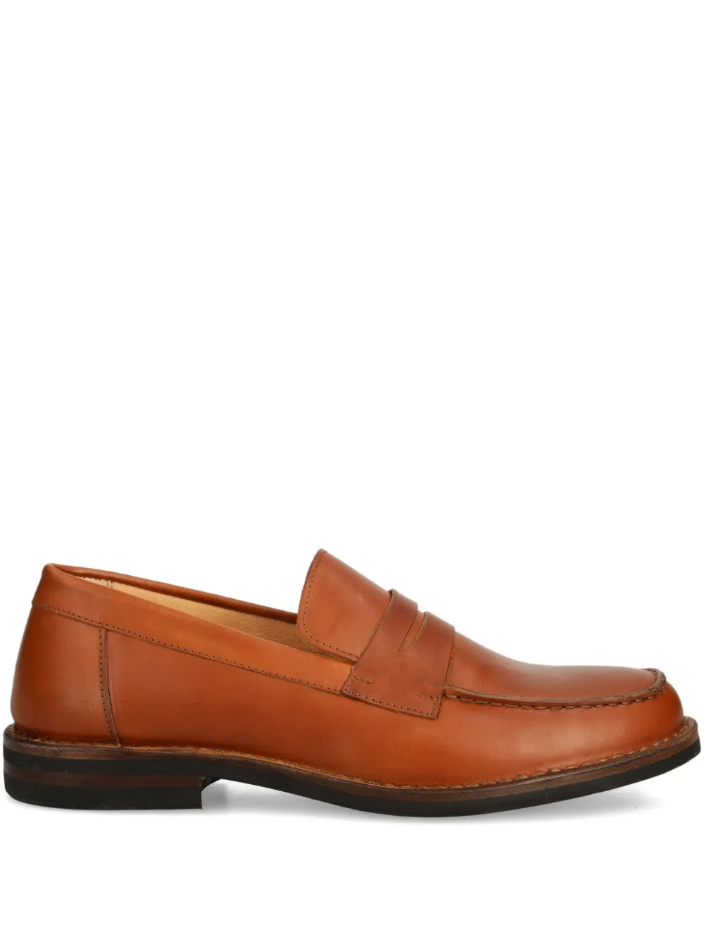Astorflex Mokaflex penny leather loafers Brown